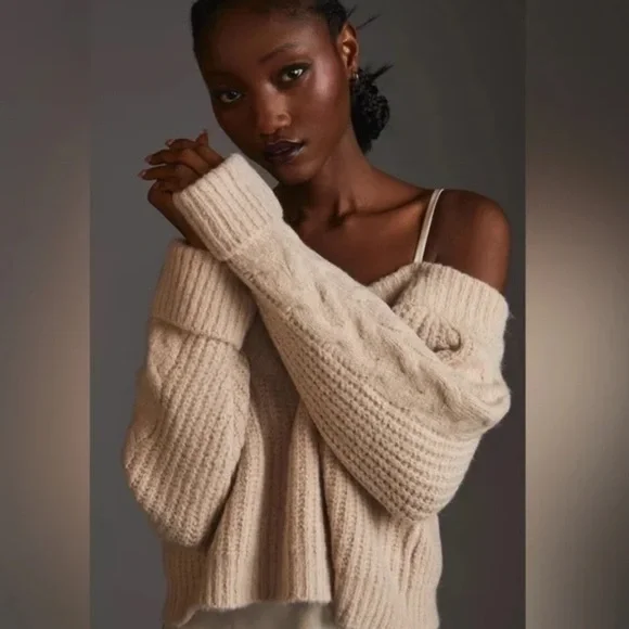 NWOT Anthropologie Mare Mare Layered Sweater Slip Dress - Picture 2 of 14